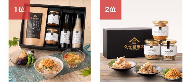 2つのギフトランキング商品紹介画像
